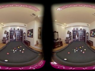 VR PORN-Mom Seduces Her Step damsel To Have sex video On The Pool Table