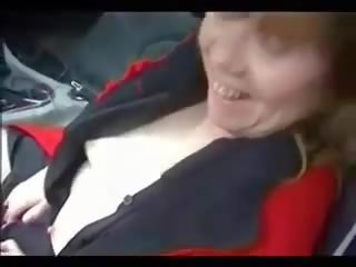 Hard up old daughter fingered and fucked in dogging encounter.