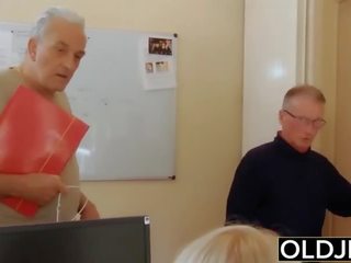 Old young - Just turned 18 and fucks a wrinkled old man gets pussy fucked