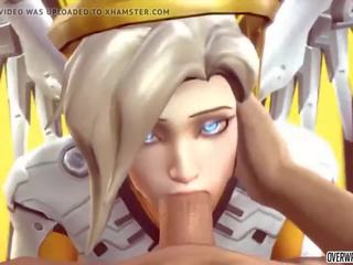 Grand Mercy from Overwatch gets to Suck on Big manhood Nicely