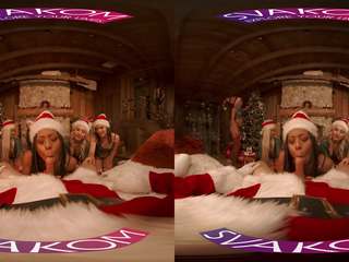 VRBangers Christams Orgy with Abella Danger and her 7 enticing Elves VR dirty clip