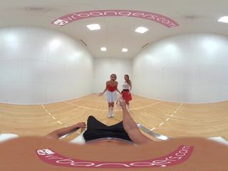VR Bangers-[360°VR] DILLION and PRISTINE SCISSORING 1 hour just after NAKED Racquetbal